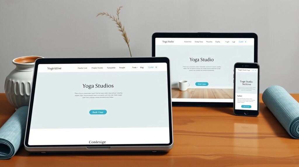 Yoga Studio Website Mockup